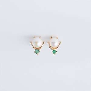 Pearl earring(18K GOLD+JEWEL)