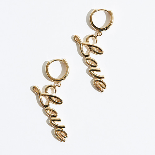 Love earring 1 (GOLD)