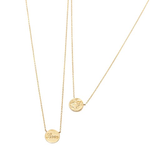 Coin love necklace_GOLD