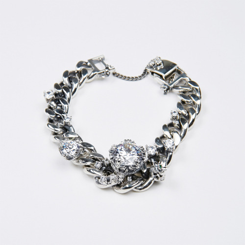 Cubic chain bracelet
