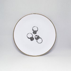 20.5cm B&amp;W Three Rings Plate (Made in England)